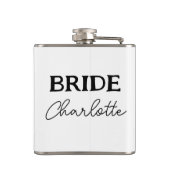 花嫁になる人 | ブラック＆ホワイト ネーム フラスク (裏面)
