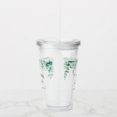 花嫁になる人 ユーカリのグリーン シダ 森 アクリルタンブラー (右)