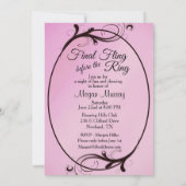 花嫁になる前のパーティーのお誘い 招待状 (裏面)