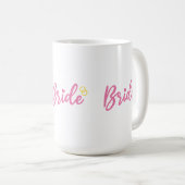 花嫁になる前のパーティーのギフト コーヒーマグカップ (正面右)