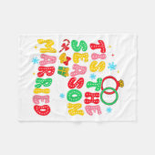 花嫁になる前の最後のパーティー 今が結婚式シーズン フリースブランケット (正面(横))