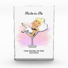 花嫁になる前の最後の夜 表彰盾