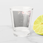 花嫁になる前の気分を盛り上げる花とグリーンシャワー ショットグラス (裏面)