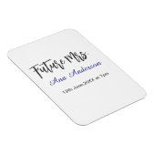 花嫁になる〇〇さん（旧姓） 紫灰色名前入り マグネット (右側)