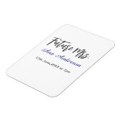 花嫁になる〇〇さん（旧姓） 紫灰色名前入り マグネット (左側)