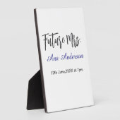 花嫁になる〇〇さん 紫灰色 ネーム入り フォトプラーク (側面)