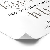 花嫁になる〇〇のためのキスはいくつ？ シャワゲーム ポスター (角)