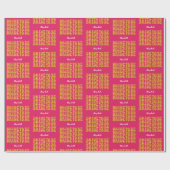 花嫁になる ゴールドグリッター テキスト 名前付き、ピンク ラッピングペーパー (フラット)