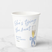 花嫁になる | ブルーボウのブライダルシャワー 紙コップ (正面)