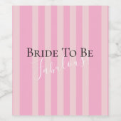 花嫁になる&花嫁のランジェリーシャワーパーティー ワインラベル (シングルラベル)