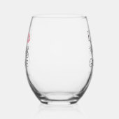 花嫁にキスしてミスに別れを告げよう ステムなしワイングラス (左)