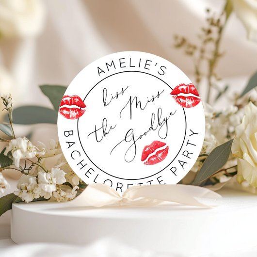 花嫁にキスを！お別れパーティー ラウンドシール
