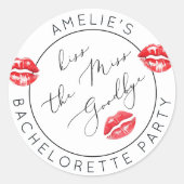 花嫁にキスを！お別れパーティー ラウンドシール (正面)