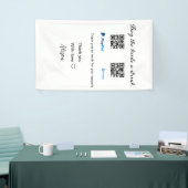花嫁にドリンクをプレゼント（QRコード、Venmo、PayPal対応） 横断幕 (トレードショー)