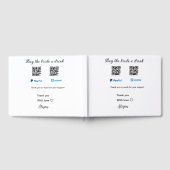 花嫁にドリンクをプレゼント QRコード Venmo PayPal ゲストブック (全面)