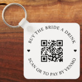 花嫁にドリンクを買うためのQRコード キーホルダー (正面)