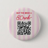 花嫁にドリンクを！独身最後の夜の会 缶バッジ (正面)