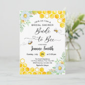 花嫁にブライダルシャワーの招待状 招待状 (スタンド正面)