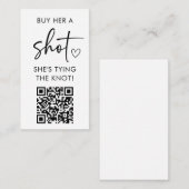 花嫁に一杯奢ろう QRコード エンクロージャーカード (正面/裏面)