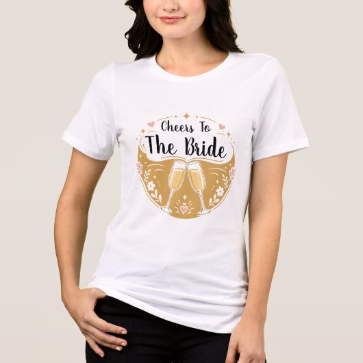 花嫁に乾杯 シャンパン トライブレンドＴシャツ (正面)