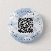 花嫁に乾杯「雲の上」ハッピー・バチェロレッテ 缶バッジ (正面)