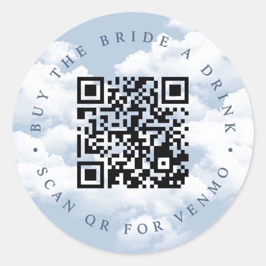 花嫁に乾杯「雲の上」独身最後の夜 ラウンドシール (正面)