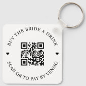 花嫁に飲み物を買うためのQRコード キーホルダー (裏面)