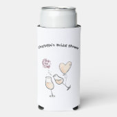 花嫁にQRコード付きドリンクカスタムを送る スリム缶クーラー (Seltzer正面)