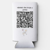 花嫁にQRコード付きドリンクカスタムを送る スリム缶クーラー (裏面)