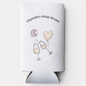 花嫁にQRコード付きドリンクカスタムを送る スリム缶クーラー (正面)