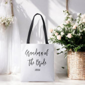 花嫁のおばあちゃん結婚白黒 トートバッグ