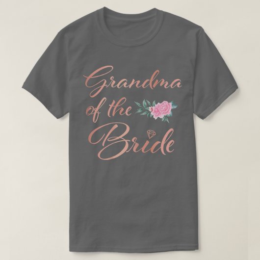 花嫁のおばあちゃん腹ばあちゃん Tシャツ (デザイン正面)