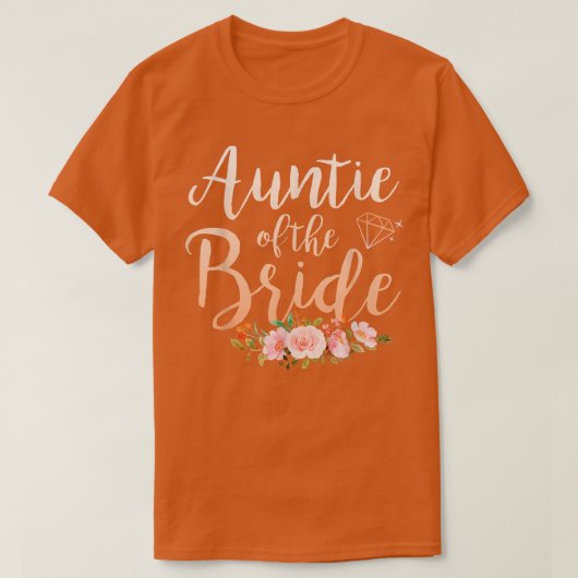 花嫁のおばさん ウェディングシャワー 女性向け Tシャツ (デザイン正面)