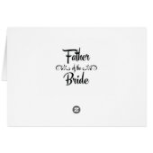 花嫁のおもしろいなリハーサルの夕食の父 (裏面横)