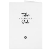 花嫁のおもしろいなリハーサルの夕食の父 (裏面)