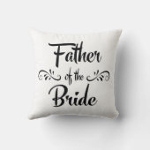 花嫁のおもしろいなリハーサルの夕食の父 クッション (裏面)