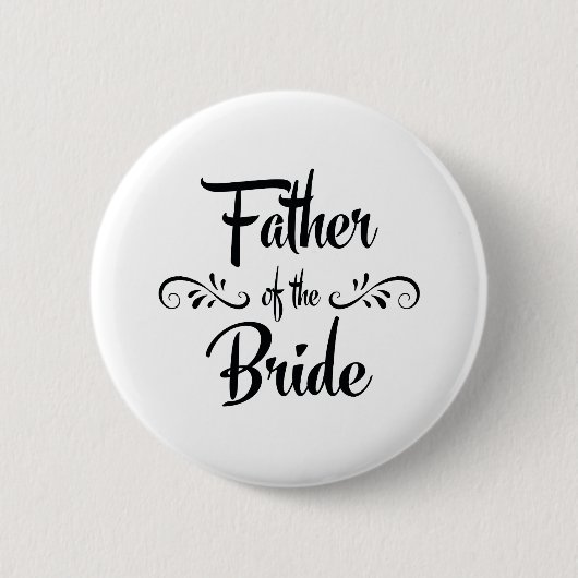 花嫁のおもしろいなリハーサルの夕食の父 缶バッジ (正面)