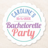 花嫁のお別れパーティー ペーパーコースター (正面)