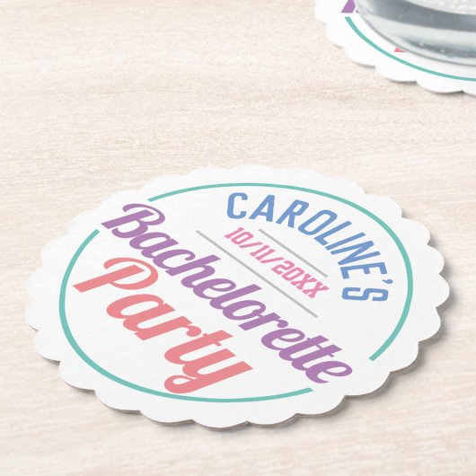 花嫁のお別れパーティー ペーパーコースター