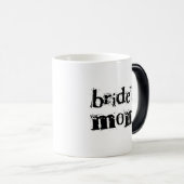 花嫁のお母さんの黒の文字 モーフィングマグカップ (正面右)