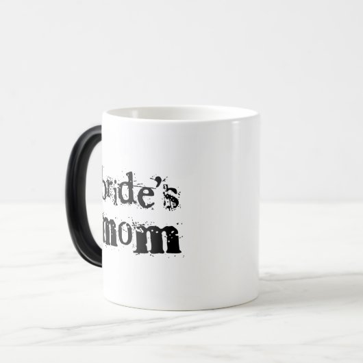 花嫁のお母さんの黒の文字 モーフィングマグカップ (正面左)