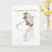 花嫁のお母さんフローおめでとうカード カード (黄色い花)