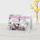 花嫁のお母さんフローおめでとうカード カード (黄色い花)