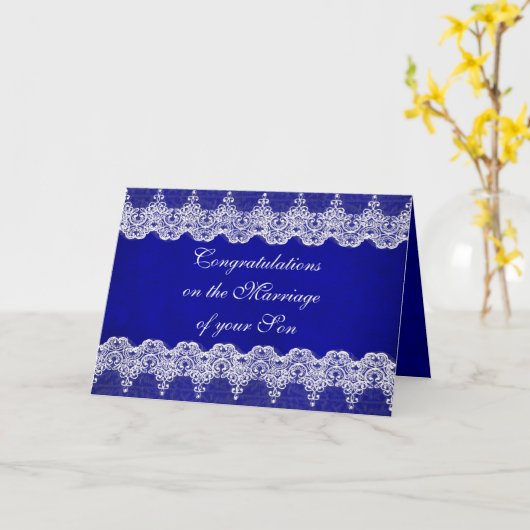 花嫁のお祝いの挨拶状の親 カード (黄色い花)