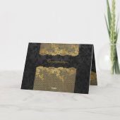 花嫁のお祝いの挨拶状の親 カード (裏面)