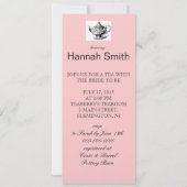 花嫁のお茶会への招待 招待状 (裏面)