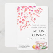 花嫁のお茶会 招待状 (正面/裏面)