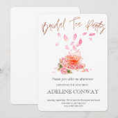 花嫁のお茶会 招待状 (正面/裏面)