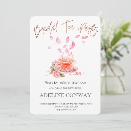 花嫁のお茶会 招待状 (スタンド正面)