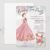 花嫁のお茶会 招待状 (正面/裏面)